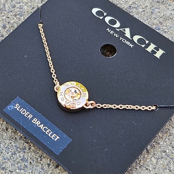 Coach Rose Gold slider bracelet New msrp $78 - Picture 13 of 16